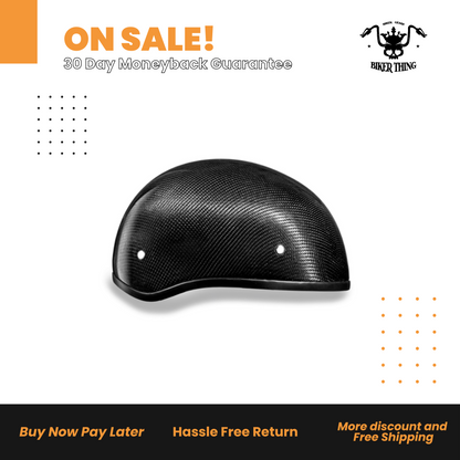 D2-GNS D.O.T. DAYTONA SKULL CAP W/O VISOR- GREY CARBON FIBER