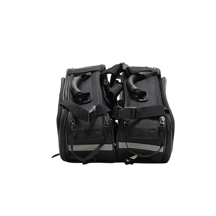 Textile Motorcycle Bag With Reflective Piping - The Biker Thing  LLC