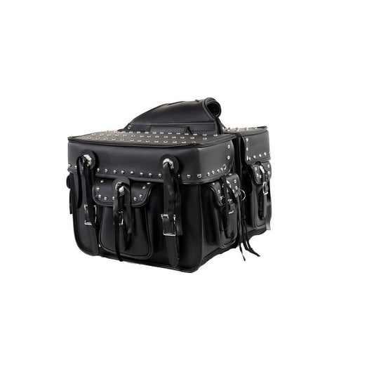 PVC Concealed Carry Saddlebag with Studs - The Biker Thing  LLC