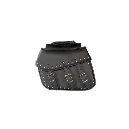 PVC Motorcycle Saddlebag With Studs - The Biker Thing  LLC