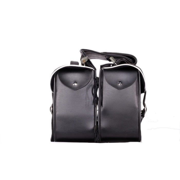 PVC Motorcycle Saddlebag With Light Reflector - The Biker Thing  LLC