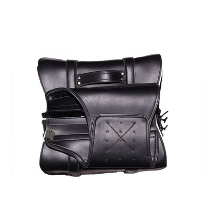 PVC Motorcycle Saddlebag With Light Reflector - The Biker Thing  LLC