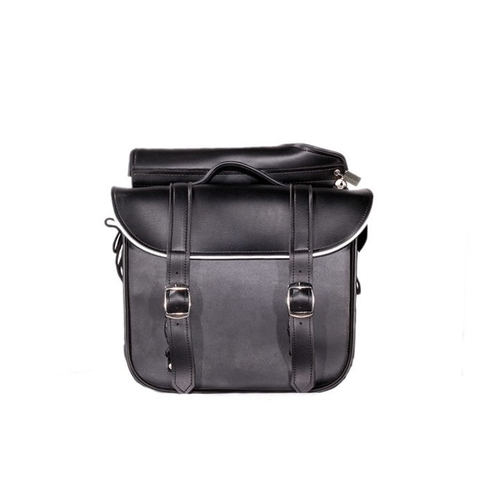 PVC Motorcycle Saddlebag With Light Reflector - The Biker Thing  LLC
