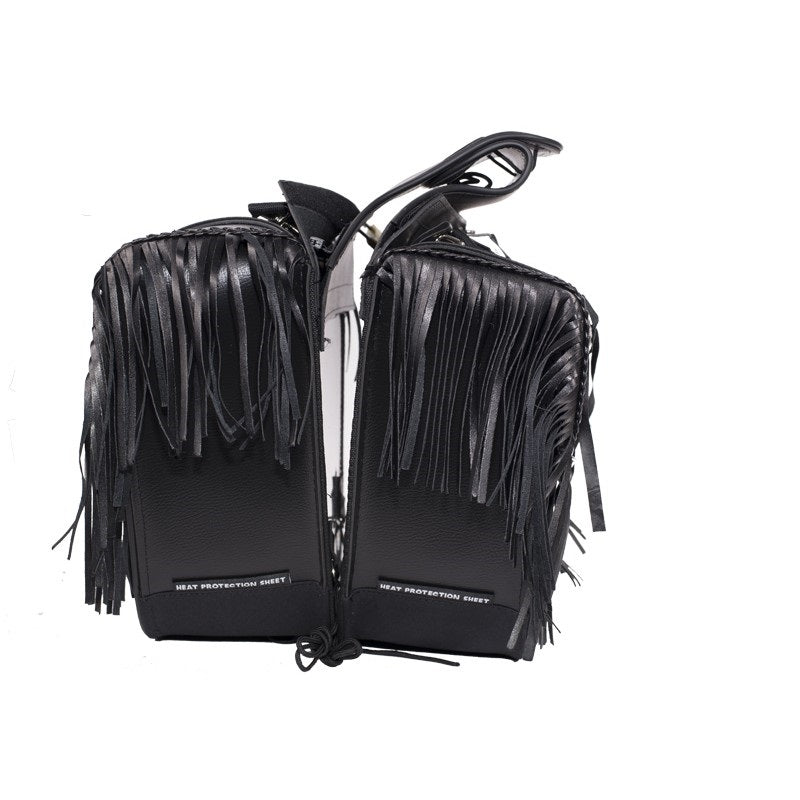PVC Motorcycle Saddlebag With Tassles - The Biker Thing  LLC