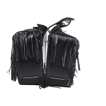 PVC Motorcycle Saddlebag With Tassles - The Biker Thing  LLC