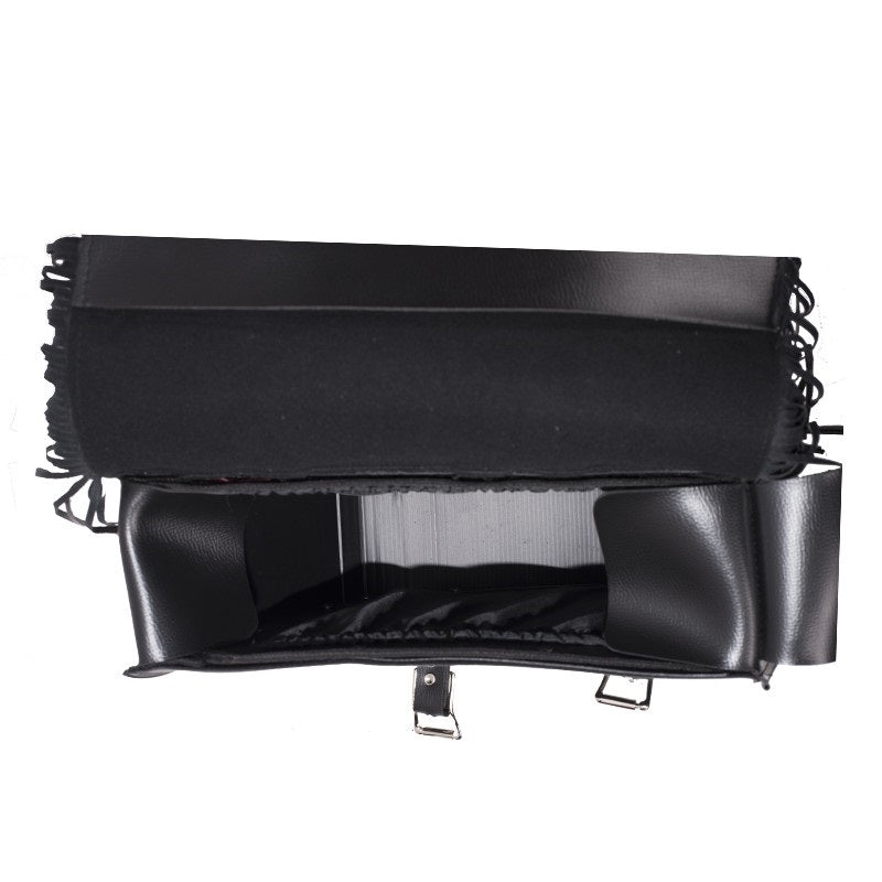 PVC Motorcycle Saddlebag With Tassles - The Biker Thing  LLC