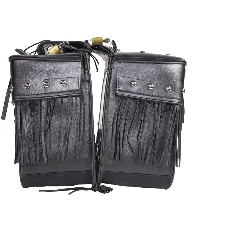 PVC Motorcycle Saddlebag With Lock - The Biker Thing  LLC