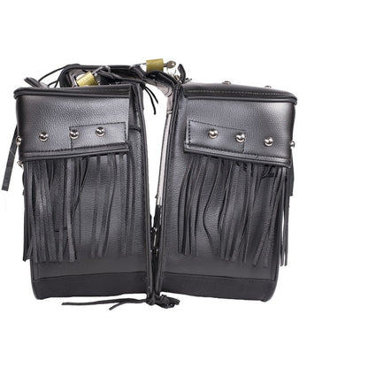 PVC Motorcycle Saddlebag With Lock - The Biker Thing  LLC