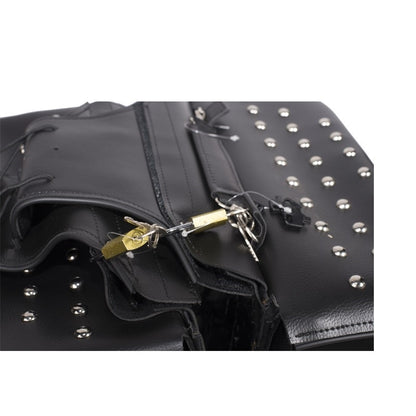 PVC Motorcycle Saddlebag With Lock - The Biker Thing  LLC