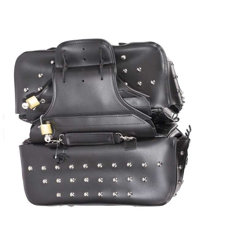 PVC Motorcycle Saddlebag With Lock - The Biker Thing  LLC