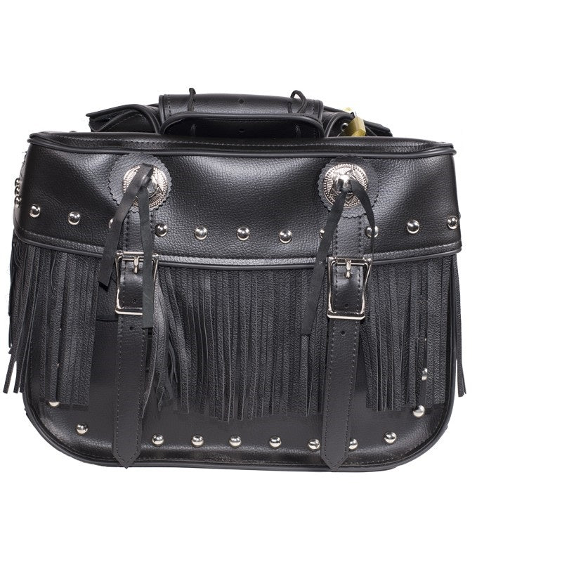 PVC Motorcycle Saddlebag With Lock - The Biker Thing  LLC