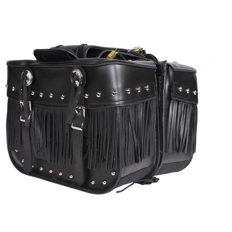 PVC Motorcycle Saddlebag With Lock - The Biker Thing  LLC