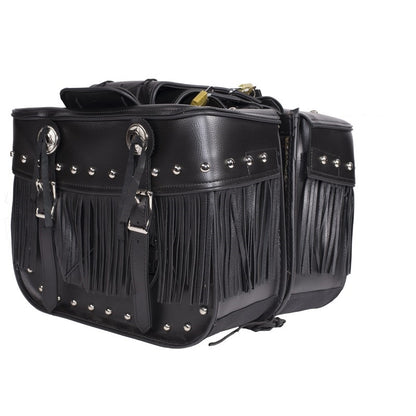 PVC Motorcycle Saddlebag With Lock - The Biker Thing  LLC