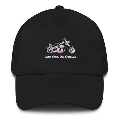 Live Fast, Die Smiling Cap - The Biker Thing  LLC