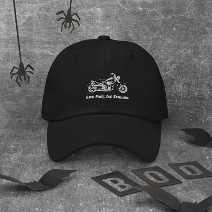 Live Fast, Die Smiling Cap - The Biker Thing  LLC