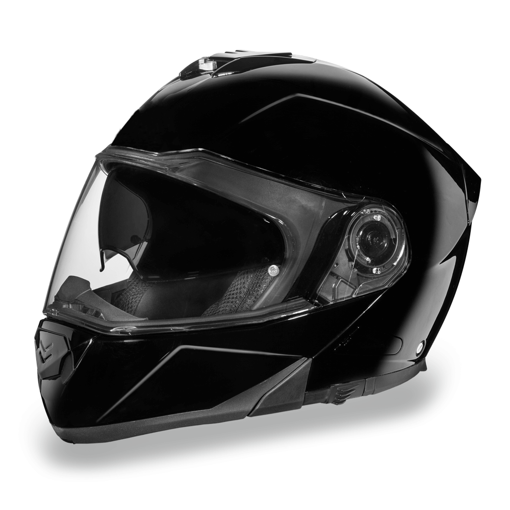 DAYTONA GLIDE - HI-GLOSS BLACK MODULAR HELMET - The Biker Thing  LLC