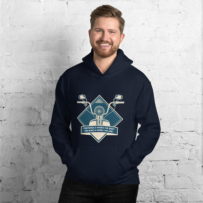 Two Wheels Move The Body Hoodie - The Biker Thing  LLC